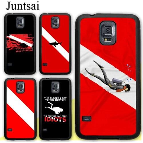 Diver Down Diving Flag Case For Samsung Galaxy S20 Plus S9 S10 Note 20 Ultra A50 A70 A51 A71 A21S A20e A31 M31 M21