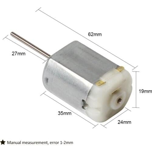 AZGIANT FC280PC/FC-280 Round O spindle 8/12/27mm 11800RPM D Flat Shaft Car Door Lock Mirror motor 8-16V Lock Actuator Motor