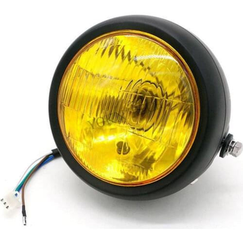 Motorcycle Cafe Racer Retro Headlights For KAWASAKI zrx1200 daeg z750 ninja zx-14r For SUZUKI intruder gsr 250f sv 650