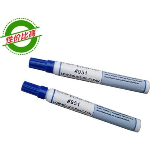 Free Shipping 5Pcs Kester 951 10ml Soldering Rosin Flux Pen Low-Solids Non-clean For Solar cell panel DIY kester solder power