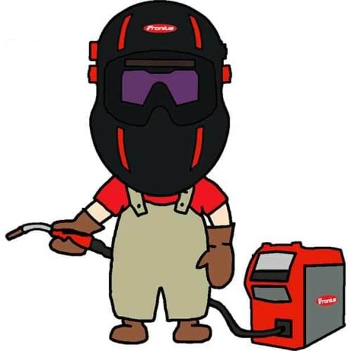 Interesting Welder Welding Creative Car Sticker Vinyl Material Decal Waterproof Motorcycle for JDM SUV RV Apply To Car Window