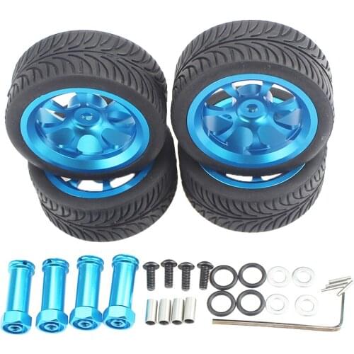 Wheel Rubber Tyre & Hub Extension Adapter for WLTOYS 144001 124019 RC Car