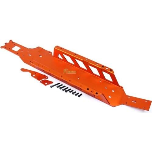 Alloy CNC Integrated Bottom Chassis Kit Fit for 1/5 HPI ROVAN KM BAJA 5B 5T 5SC