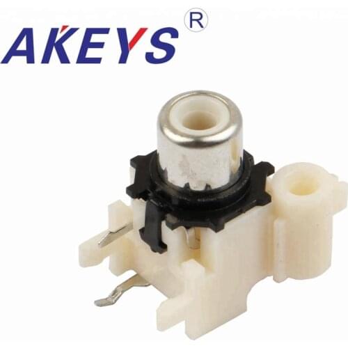 10PCS AV-8.4-8 Factory direct PCB Mount AV Concentric Outlet 1 RCA Female Socket Board