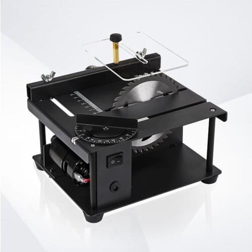 Multi-function Mini Table Saw Can Bevel Cut Woodworking DIY Hobby Model Cutting Tool +HSS Circular Saw Blade CH