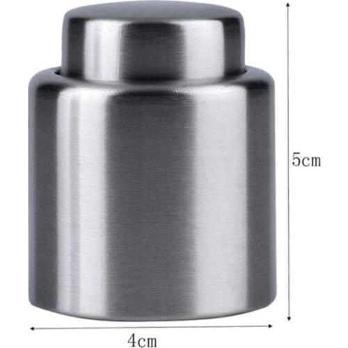 Stainless Steel Bottle Stopper Vacuum Red Wine Cap Oil Champagne Wine Sealer Fresh Keeper Bar Tools Bottle Cover Accessories