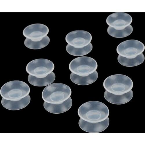 New 10 Pcs Double Sided Suction Cup - Sucker Pads For Glass, Plastic Suction Cup Pvc Plastic Small Suction Cup Without Trace