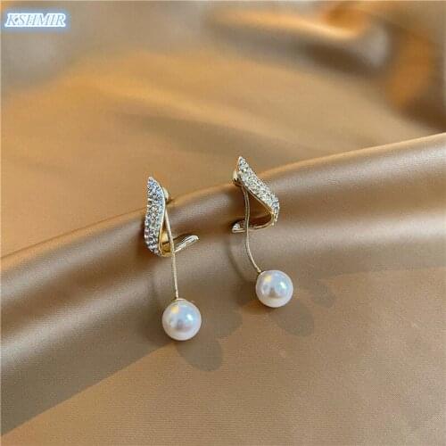 Kshmir 2021 new pearl earrings senior light luxury design lady earrings exquisite temperament earrings jewelry wholesale