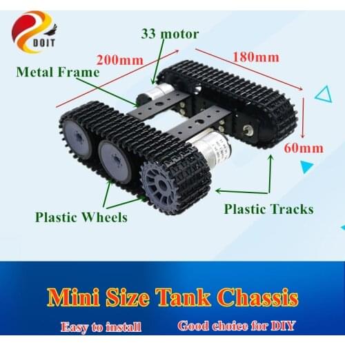 Official DOIT Robot Tank Car Chassis Tracked Crawler Caterpillar Vehicle DIY Smart Track Car Pedrail For Arduino RC Toy