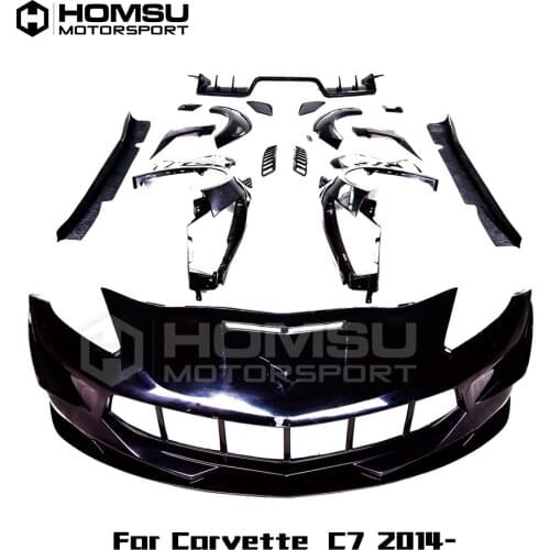 PD Style body kit for C7 tuning kit for C7 2014+ Body kit Front bumper Rear Bumper Side Skirt