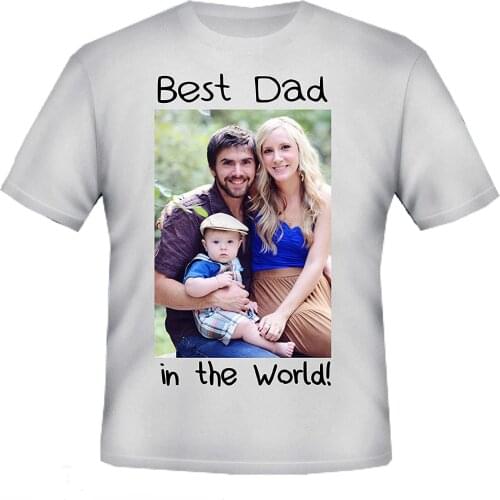Personalized Photo Printed White T shirt High Quality Men 'S women 'S Unisex T-shirt Famous Turkish Fabric and Textile Production T-shirt