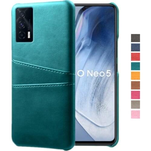 Luxury Retro PU Leather Cover Funda For Vivo iQOO Neo 5 Coque Card Slots Wallet Phone Case For VIVO iQOO Neo5 5G 6.62" 2021 Capa