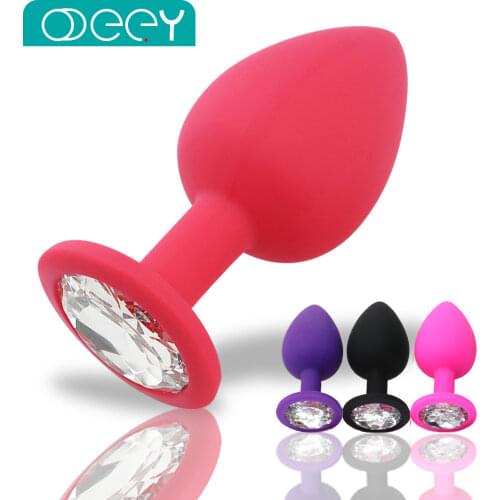 S/M/L 100%Silicone Butt Plug Anal Plugs Unisex Sex Stopper 3 Different Size Adult Toys for Men/Women Anal Trainer For Couples SM