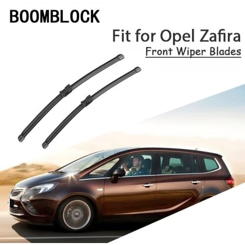 BOOMBLOCK 2PCS High Quality Front Windshield Wiper Blades For Opel Zafira A B Tourer 2018 2017-1998 Accessories