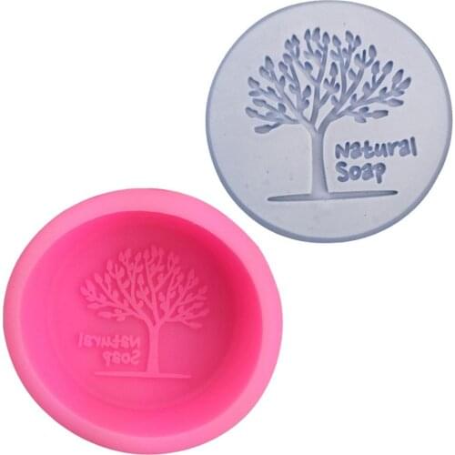 Silicone Mould Small Tree Shaped Natural Soap Mold Natural Soap Letter Mould Car Aromatherapy Decoration Soap Mold Cake Mold