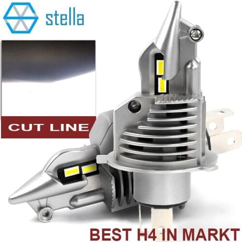 Stella H4/9003/HB2 LED car headlight bulbs 12V 24V 70W 11600LM led lamps for auto high beam dipped beam fog lights motocycle h4