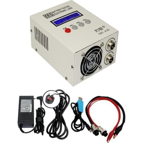EBC-A20 Battery Tester 30V 20A 85W Lithium Lead-acid Batteries Capacity Test 5A Charge 20A Discharge Support PC Software