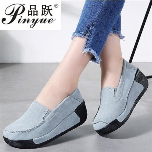 Size 35-40 Round Toe Shoes Women Senakers Thick Bottom Platform Hidden Shoes Lace Up Mixed Color Casual Ladies Footwear