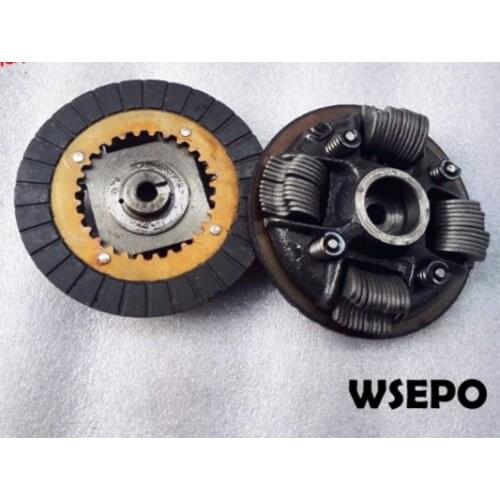 Top Quality! Clutch Drum with Friction Plate fits for 168F/170F/GX200 Gasoline Engine powered Gokart 1/2 Reduction wet clutch
