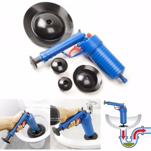 1set High Pressure Drain Blaster Toilet Cleaner ABS Clogged Pipes Drains Clean Wash