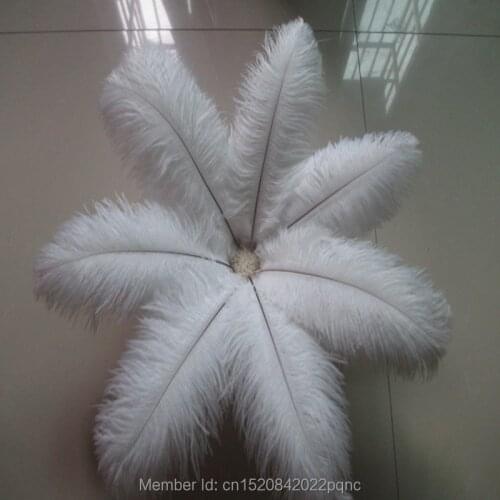 10 Pcs 20-25 CM Beautiful cheap white Ostrich Feathers for DIY Jewelry Craft Making Wedding Party Decor Accessories Decoration