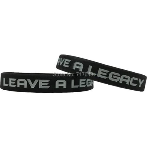 200PCS LEAVE A LEGACY wristband silicone bracelets free shipping by FEDEX