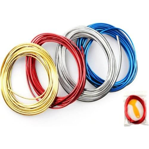 5M Car Interior Trim Decorative Strip Moulding Dashboard Door Edge Universal Auto Accessories Insert Strip Line + Scraper Tool