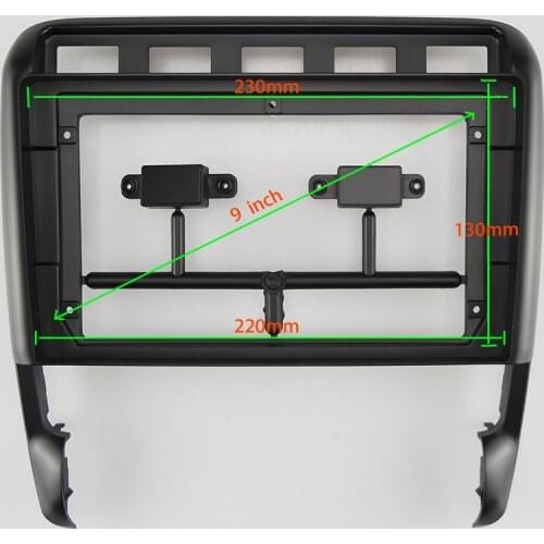 9 INCH Car Audio Frame GPS Navigation Fascia Panel Car dvd Plastic Frame Fascia is suitable for 2009 PORSCHE CAYENNE