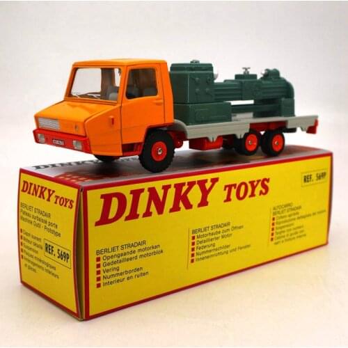 Atlas Dinky toys 569P Berliet Stradair Plateau Surbaisse Porte Machine Outil Prototype Truck Diecast Models Collection car Auto