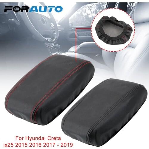 FORAUTO Car Central Armrest Box Cover Center Console Protection Case For Hyundai Creta ix25 2015 2016 2017 - 2019