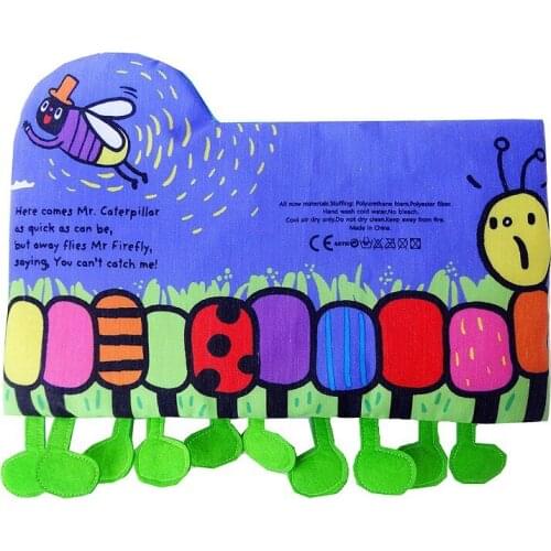 Five Little Insects Baby Soft Cloth Book Educational Story Book High Quality