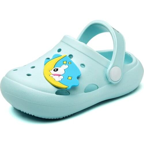 Childrens New Trend Slippers Summer Boys'Infant Sandals and Slippers Girls' Hole Shoes Childrens Hole Shoes Anti-skid Sandals