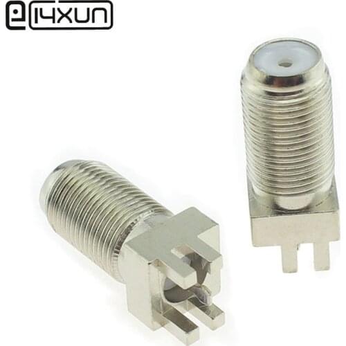 EClyxun 2Pcs 4Pin Inch F Head Socket Welded Vertial PCB Connector Terminal