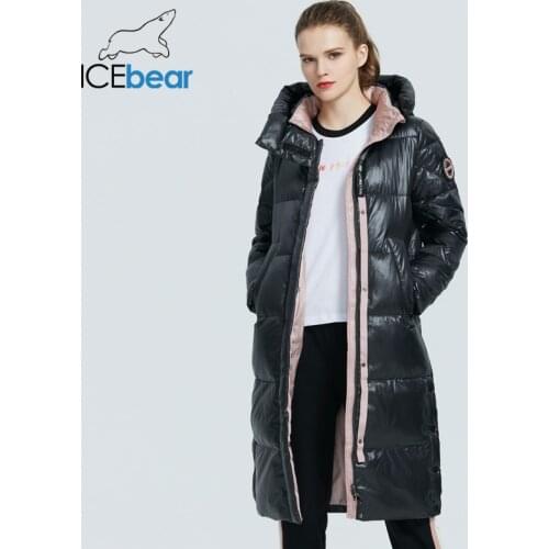 ICEbear 2021 new product womens parka high-quality fashion long coat winter high-quality womens coat GWD20155D