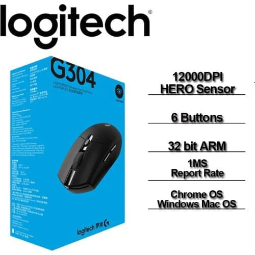 Logitech G304 Gaming Mouse With 2.4G HERO Engine 12000DPI 6 Buttons Wireless Mouse for LOL PUBG Fortnite Overwatch CSGO