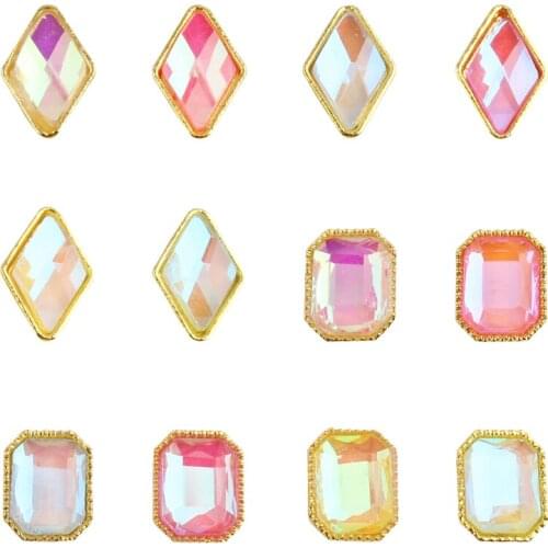 JC1011-1020 100pcs Glow in the Dark Luminous Nail Art gems Glass fluorescence crystals rhinestone nail decoration jewels,JK21442