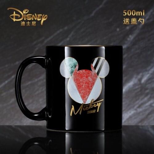 Disney Cute Mickey Water Cup Cartoon Ceramic Cup Fashion Mug Creative Gift Cup