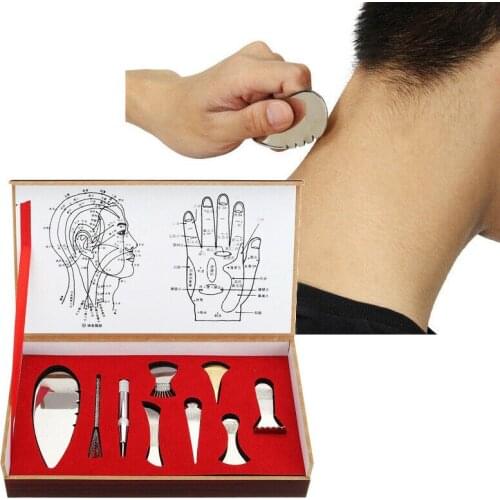 304 Stainless Steel Gua Sha Guasha Massager Tool Scraper Physical Therapy Loose Muscle Meridian Massage Machine SPA Board Tool