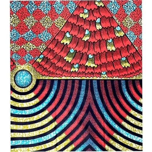 Veritable Nigerian Style African Dress Material Fabric For Sewing 100%Cotton Real Wax Ankara Print Fabrics By The Yard SP 212