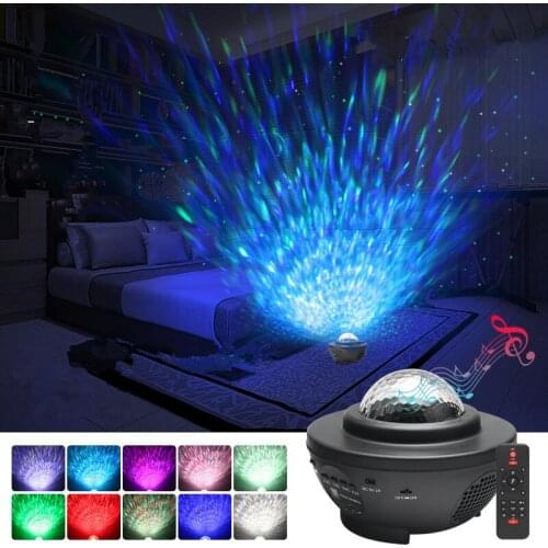 New Design Bluetooth Music Starlight Projector Starry Night Lamp Star Sky Projection Light USB LED Galaxy Night Lamp