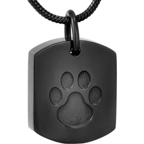 Wholesale or Retail Engravable Pet Dog Cat Paw Memorial Urn Necklace Pendant Cremation Jewelry for pet Human Ashes