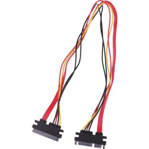 Slimline SATA To SATA Female/Male Adapter With Power Cable 20inch