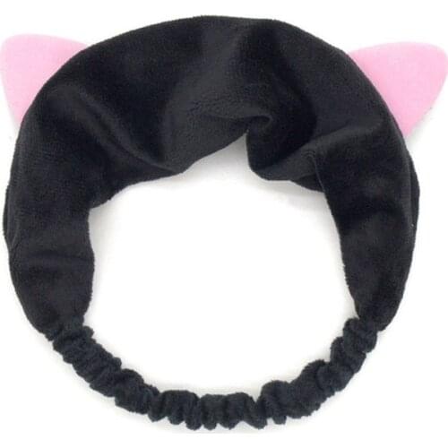 6 Style Elasticity Coral Fleece Bow Headbands Girls Cute Animals Hair Band Headwear Women Face Washing Makeup Hair Accessories