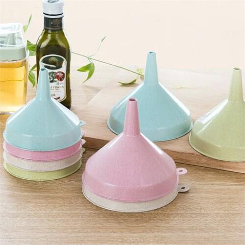 Wheat Straw Small Mouth Funnel Canning Hopper Liquid Pickles Kitchen Gadgets Essential Oil Splitter
