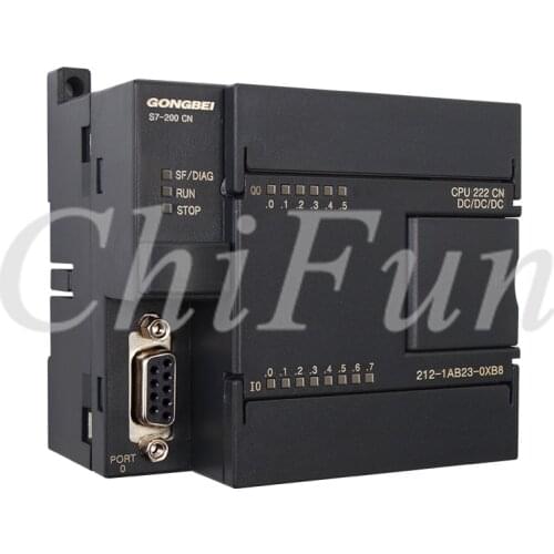 Compatible with Siemens 6ES7 212-1AB23-0XB0 CPU222 DC/DC/DC s7-200plc controller 8 in 6 Transistor output RS485 RTC controller