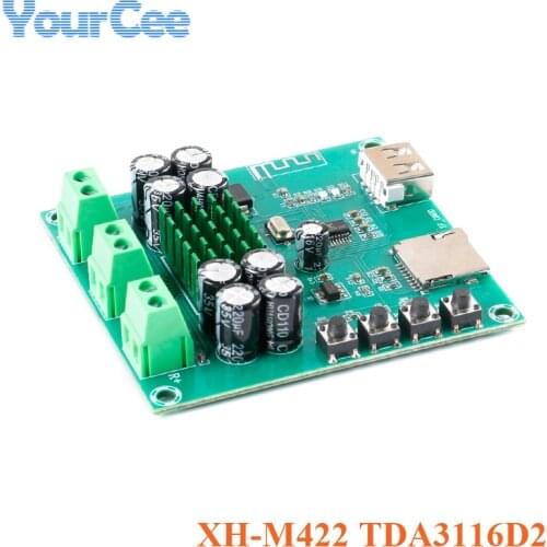 XH-M422 TDA3116D2 Bluetooth 5.0 Digital Audio Bluetooth Amplifier Board Module 2x30W 30W+30W Power Dual Channel Amplifier Module