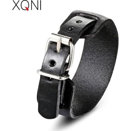 XQNI Charm Bracelet Personality Design 4-Colors Toggle-clasps Casual/Sporty Leather Bracelet For Men Female Free Shipping