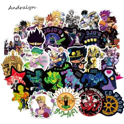 10/50Pcs Jojos Bizarre Adventure Stickers For Luggage Skate Laptop Refrigerator Ski Motorcycle Car For Children Toys Stickers