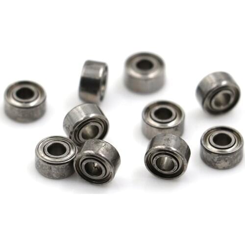 10pcs Metal Shielded Metric Radial Ball Bearing Model Bearing Steel Deep Groove Ball Bearing MR52zz Miniature 2*5*2.5mm