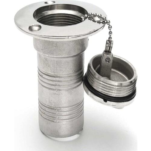 38mm Deck Filler Fuel Filler Neck With Tank Cap Stainless Steel For Yacht Caravan Truck Trailer Boat Accessories Marine